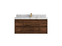 Madison Floating Teak 48 in. W x 22 in. D Single Sink Bathroom Vanity - photo 16