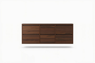 Madison Floating Teak 60 in. W x 22 in. D Double Sink Bathroom Vanity - Willow Bath and Vanity
