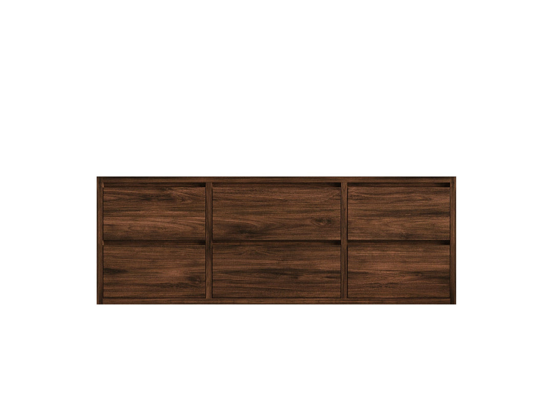 Madison Floating Teak 60 in. W x 22 in. D Single Sink Bathroom Vanity - Willow Bath and Vanity