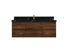 Madison Floating Teak 60 in. W x 22 in. D Single Sink Bathroom Vanity - photo 17