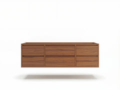 Madison Floating Teak 72 in. W x 22 in. D Single Sink Bathroom Vanity - photo 2