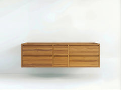 Madison Floating Teak 72 in. W x 22 in. D Single Sink Bathroom Vanity - photo 2