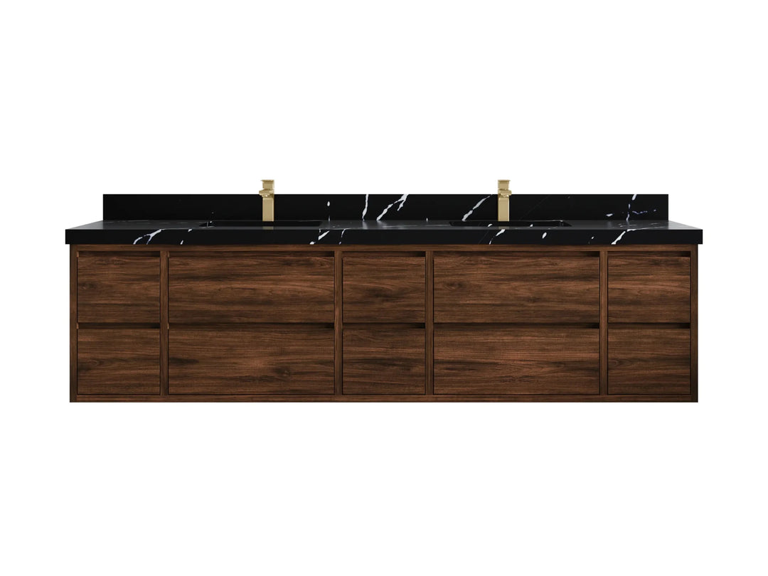 Madison Floating Teak 84 in. W x 22 in. D Double Sink Bathroom Vanity | 
              
                Dark Walnut Finish Teak
                
                  
             - MDS_TK_FLT_WLN_CA_PZ_84 - photo №17