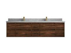 Madison Floating Teak 84 in. W x 22 in. D Double Sink Bathroom Vanity - photo 37