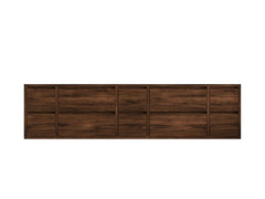 Madison Floating Teak 84 in. W x 22 in. D Double Sink Bathroom Vanity - photo 6