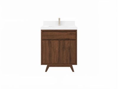 Madison Teak Wood 30 in. W x 22 in. D Single Sink Bathroom Vanity - Willow Bath and Vanity
