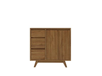 Madison Teak Wood 36" W x 22" D Center Sink Vanity – Perfect for a Modern Bathroom - Willow Bath and Vanity