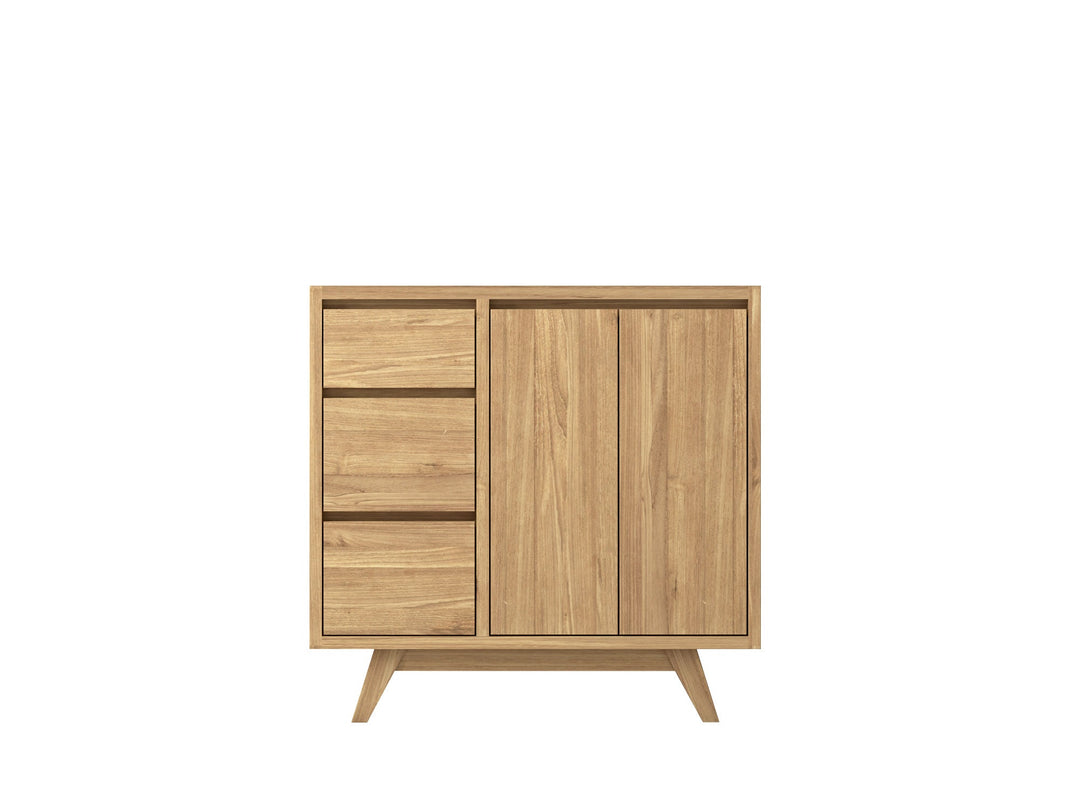 Madison Teak Wood 36" W x 22" D Center Sink Vanity – Perfect for a Modern Bathroom - Willow Bath and Vanity