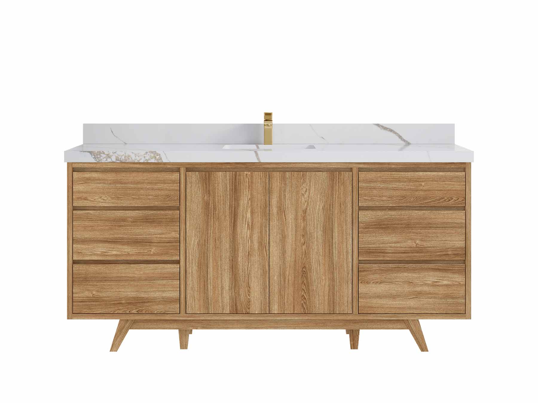 Madison Teak Wood 72 in. W x 22 in. D Single Sink Bathroom Vanity - Willow Bath and Vanity