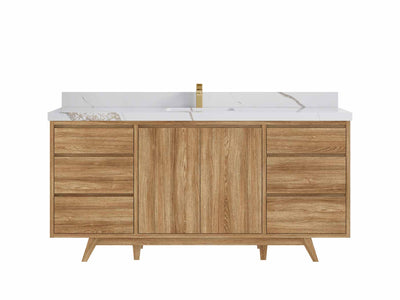 Madison Teak Wood 72 in. W x 22 in. D Single Sink Bathroom Vanity - Willow Bath and Vanity