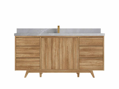 Madison Teak Wood 72 in. W x 22 in. D Single Sink Bathroom Vanity - Willow Bath and Vanity