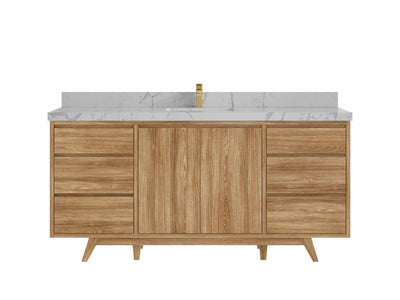 Madison Teak Wood 72 in. W x 22 in. D Single Sink Bathroom Vanity - Willow Bath and Vanity