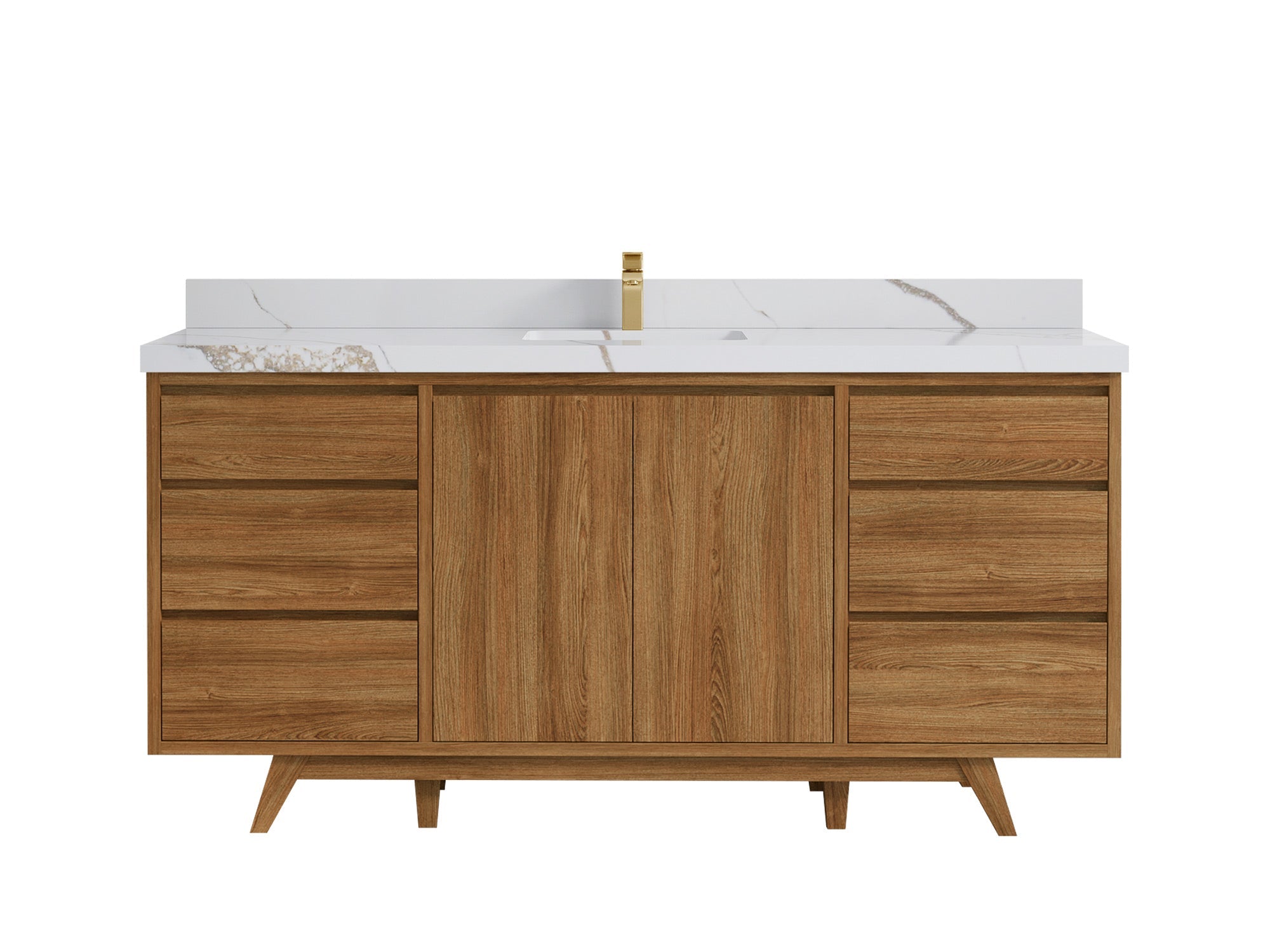 Madison Teak Wood 72 in. W x 22 in. D Single Sink Bathroom Vanity - Willow Bath and Vanity