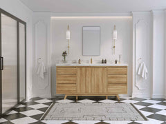 Madison Teak Wood 72 in. W x 22 in. D Single Sink Bathroom Vanity - photo 5