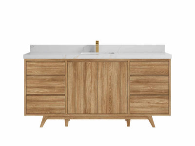 Madison Teak Wood 72 in. W x 22 in. D Single Sink Bathroom Vanity - Willow Bath and Vanity