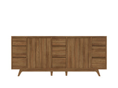 Madison Teak Wood 80 in. W x 22 in. D Double Sink Bathroom Vanity - photo 6