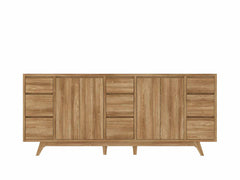 Madison Teak Wood 80 in. W x 22 in. D Double Sink Bathroom Vanity - photo 44