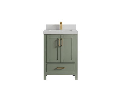 Malibu 24 in. W x 22 in. D Single Sink Bathroom Vanity - Willow Bath and Vanity