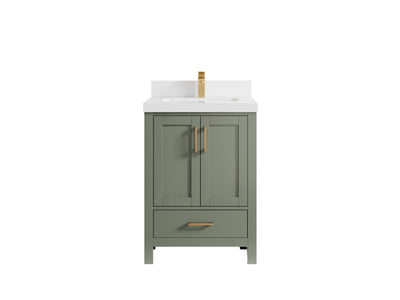 Malibu 24 in. W x 22 in. D Single Sink Bathroom Vanity - Willow Bath and Vanity