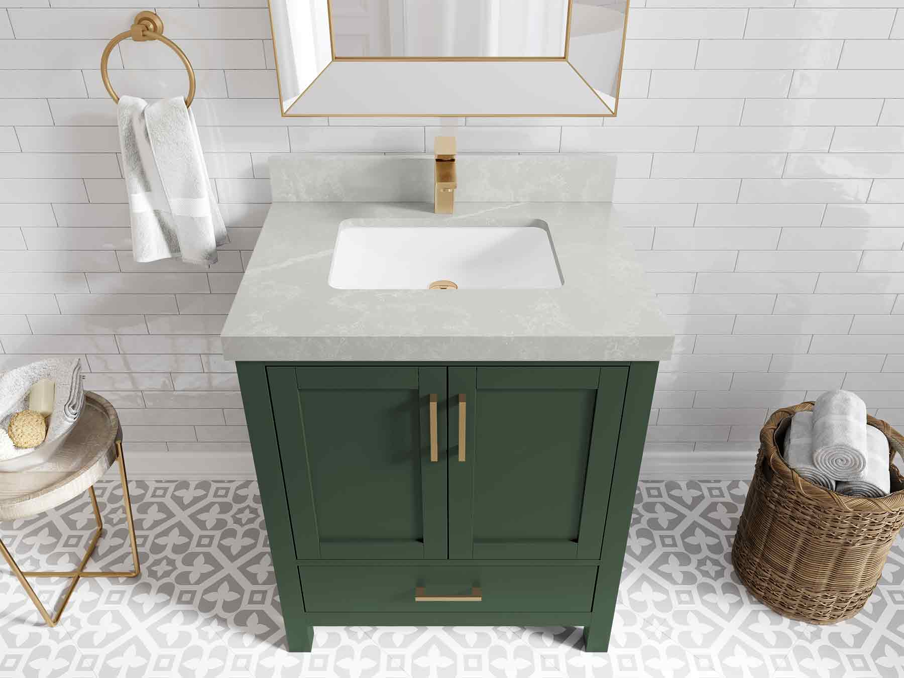 Malibu 30 in. W x 22 in. D Single Sink Bathroom Vanity - Willow Bath and Vanity