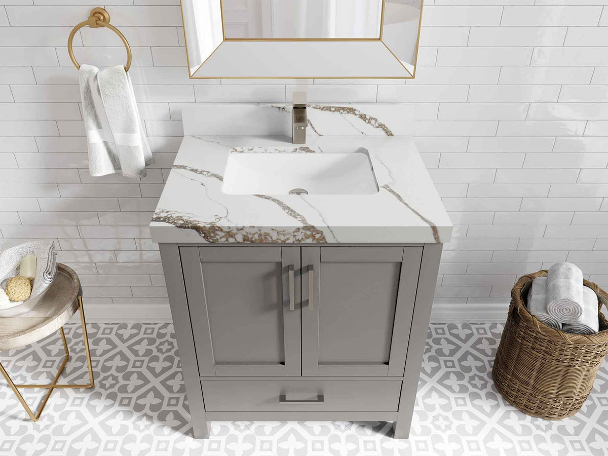 Malibu 30 in. W x 22 in. D Single Sink Bathroom Vanity - Willow Bath and Vanity