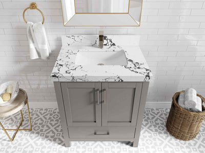 Malibu 30 in. W x 22 in. D Single Sink Bathroom Vanity - Willow Bath and Vanity