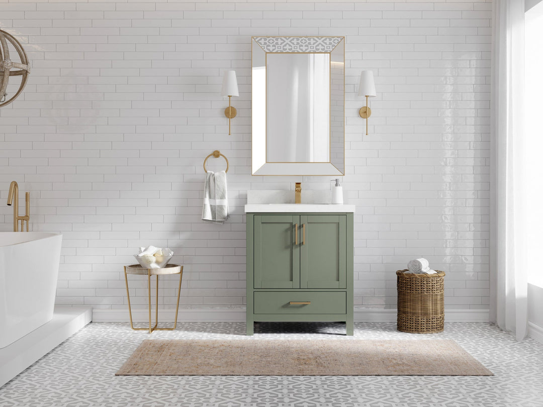 Malibu 30 in. W x 22 in. D Single Sink Bathroom Vanity - Willow Bath and Vanity