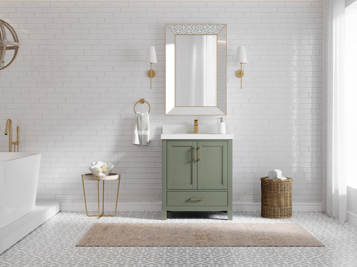 Malibu 30 in. W x 22 in. D Single Sink Bathroom Vanity - photo 4