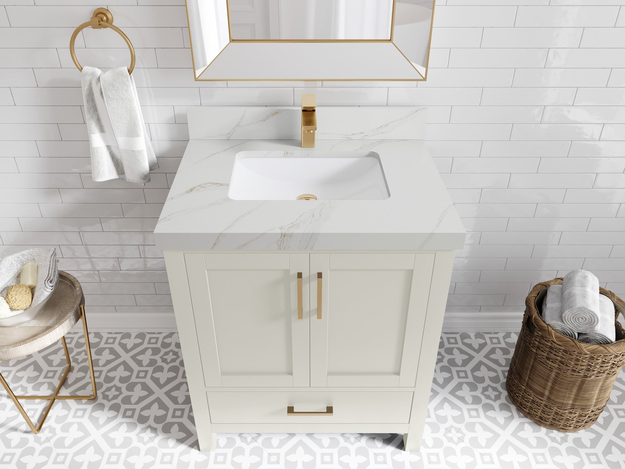 Malibu 30 in. W x 22 in. D Single Sink Bathroom Vanity - Willow Bath and Vanity