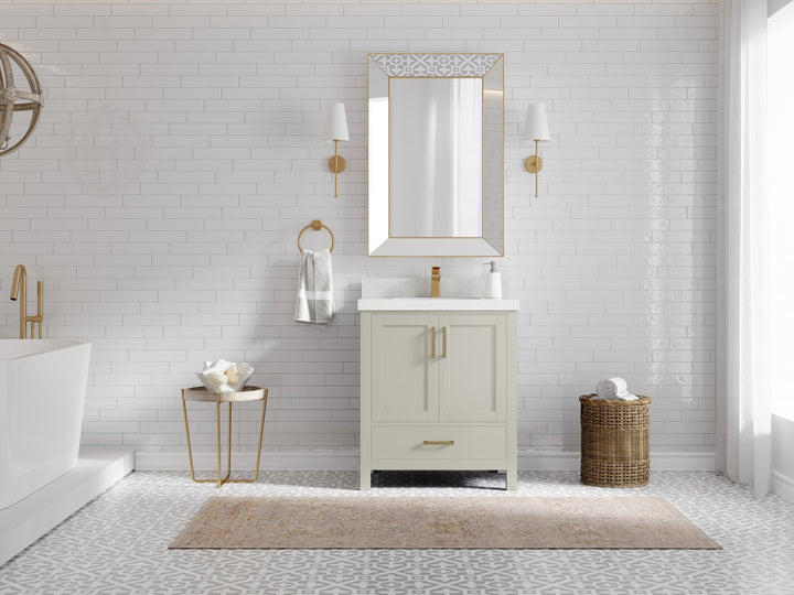 Malibu 30 in. W x 22 in. D Single Sink Bathroom Vanity - photo 4