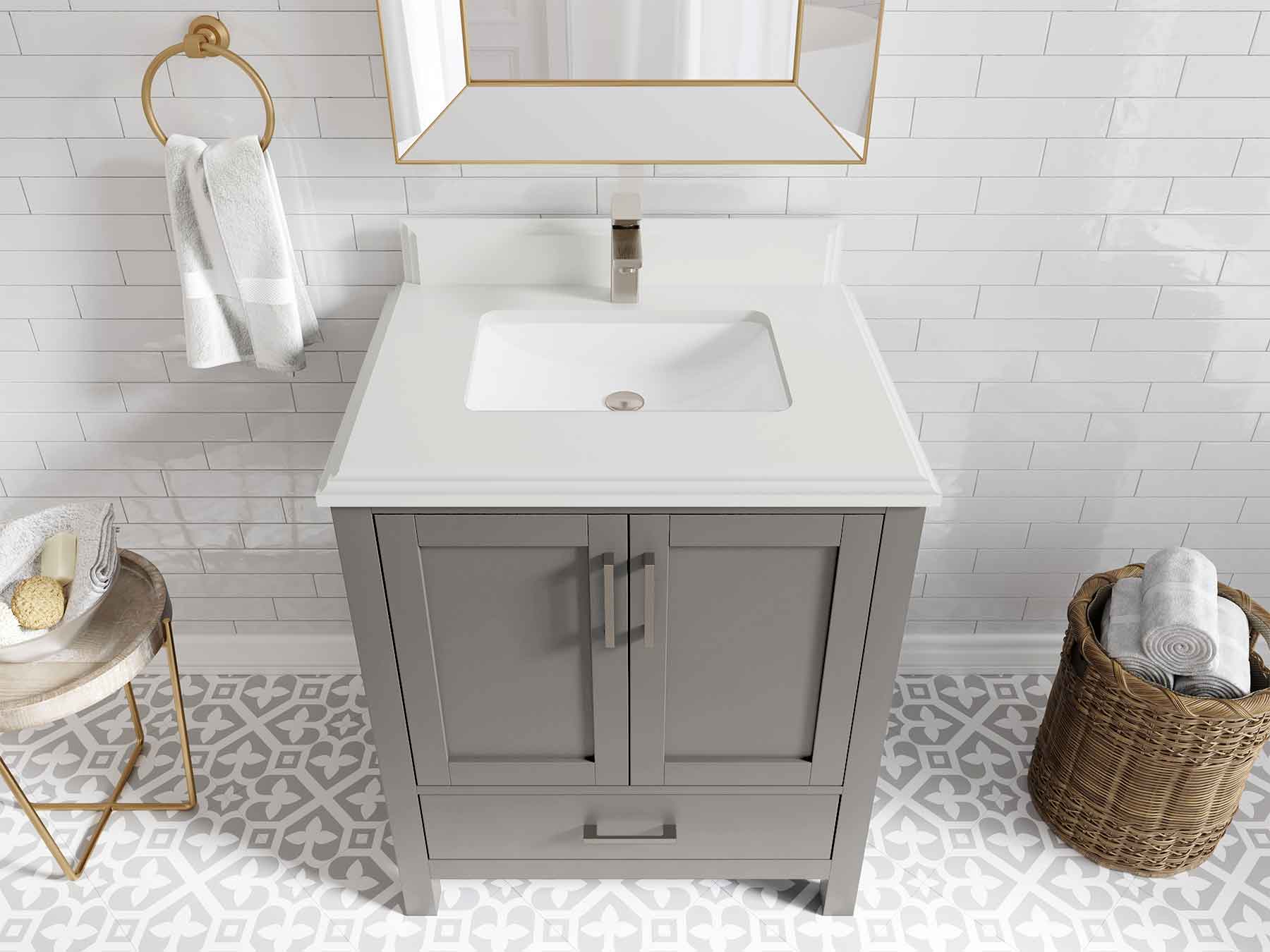 Malibu 30 in. W x 22 in. D Single Sink Bathroom Vanity - Willow Bath and Vanity