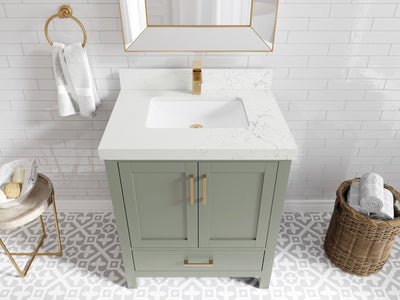 Malibu 30 in. W x 22 in. D Single Sink Bathroom Vanity - Willow Bath and Vanity