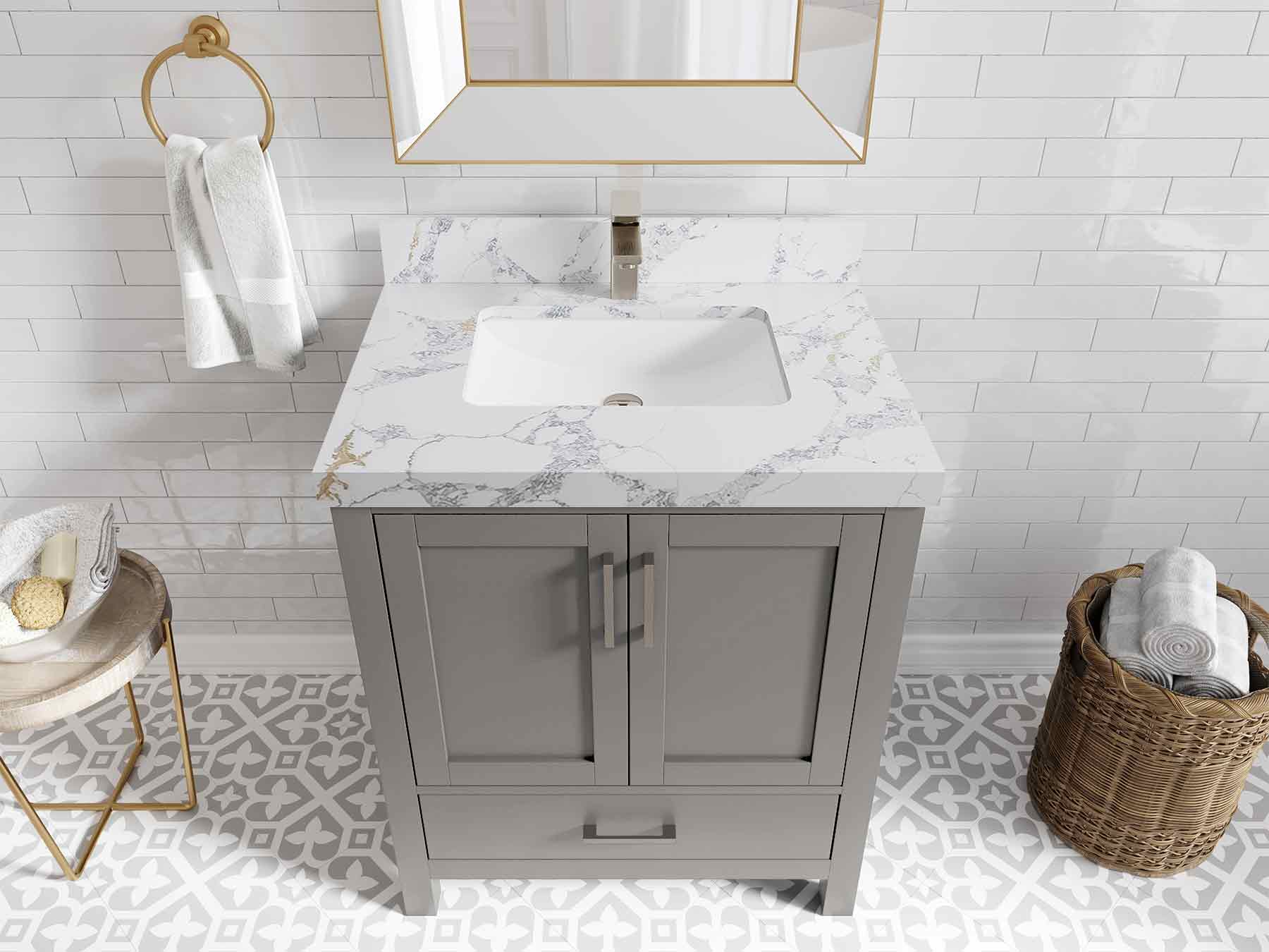 Malibu 30 in. W x 22 in. D Single Sink Bathroom Vanity - Willow Bath and Vanity