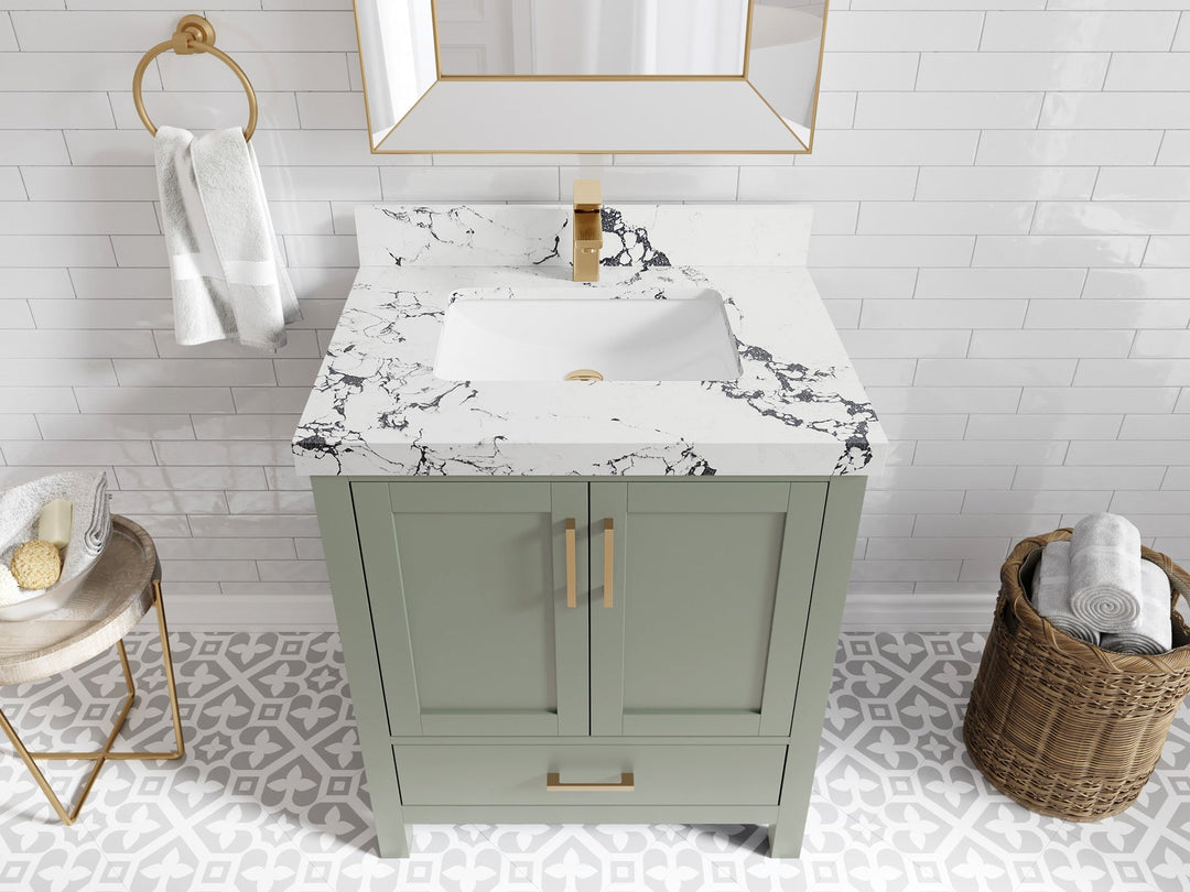 Malibu 30 in. W x 22 in. D Single Sink Bathroom Vanity - Willow Bath and Vanity