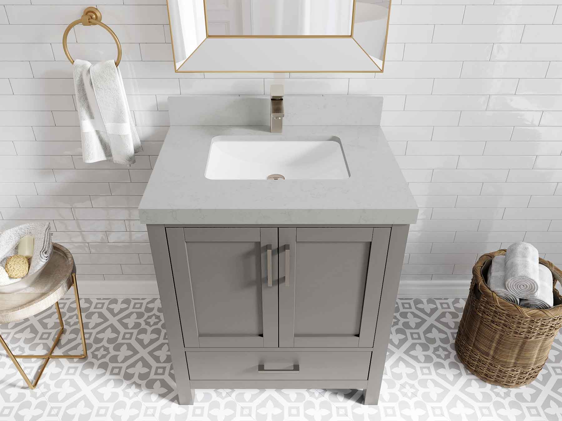 Malibu 30 in. W x 22 in. D Single Sink Bathroom Vanity - Willow Bath and Vanity