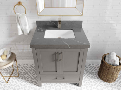 Malibu 30 in. W x 22 in. D Single Sink Bathroom Vanity - Willow Bath and Vanity