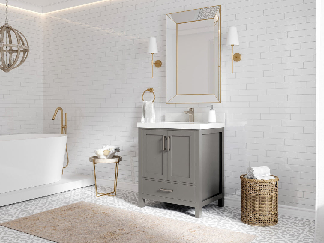 Malibu 30 in. W x 22 in. D Single Sink Bathroom Vanity - Willow Bath and Vanity