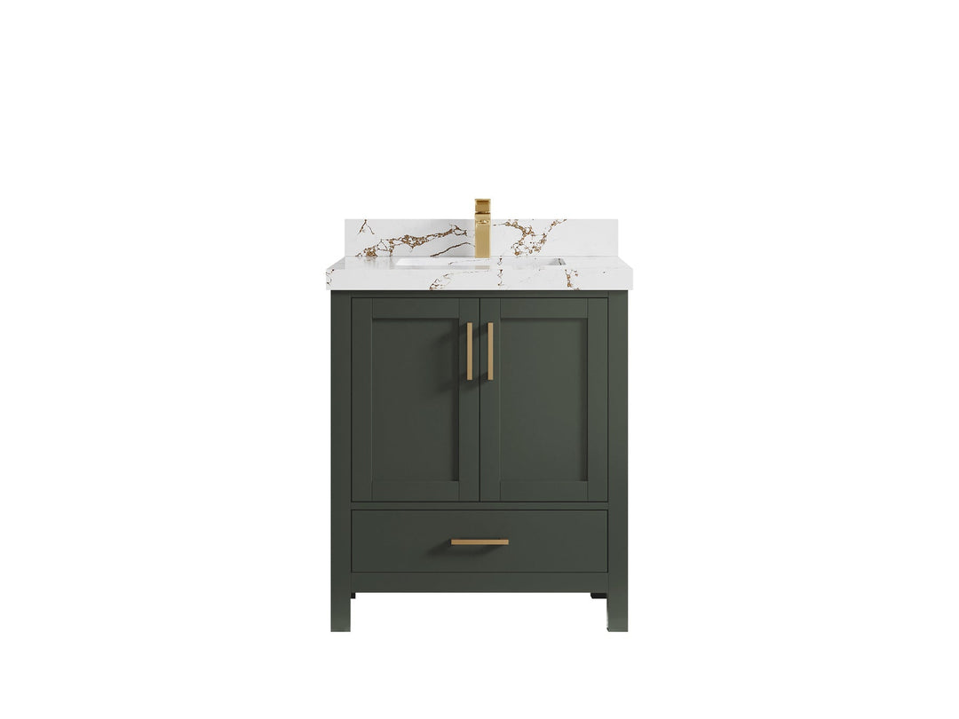 Malibu 30 in. W x 22 in. D Single Sink Bathroom Vanity | 
              
                Pewter Green
                
                  
             - MLB_PGN_FR_CAR_30 - photo №36