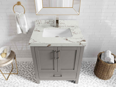 Malibu 30 in. W x 22 in. D Single Sink Bathroom Vanity - Willow Bath and Vanity