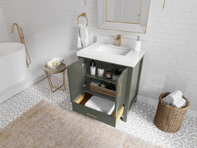 Malibu 30 in. W x 22 in. D Single Sink Bathroom Vanity - Willow Bath and Vanity