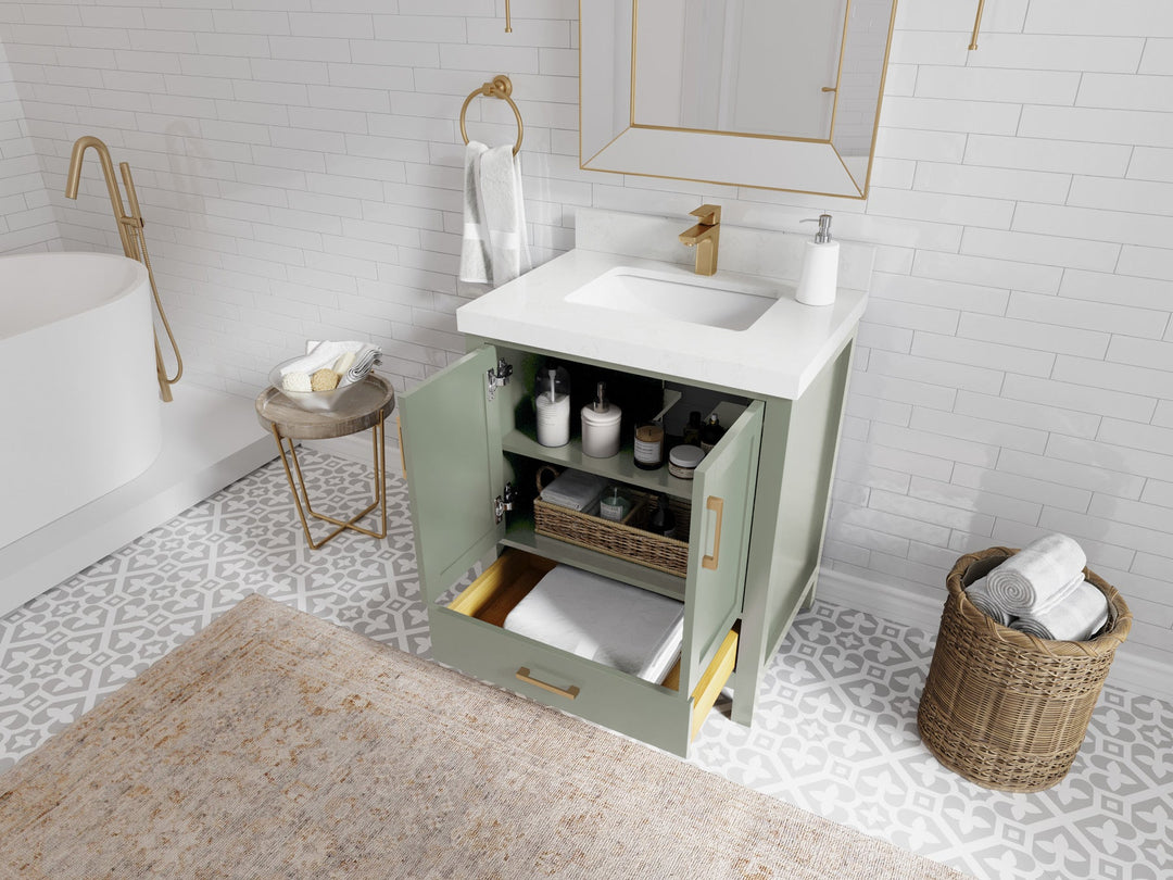 Malibu 30 in. W x 22 in. D Single Sink Bathroom Vanity - Willow Bath and Vanity