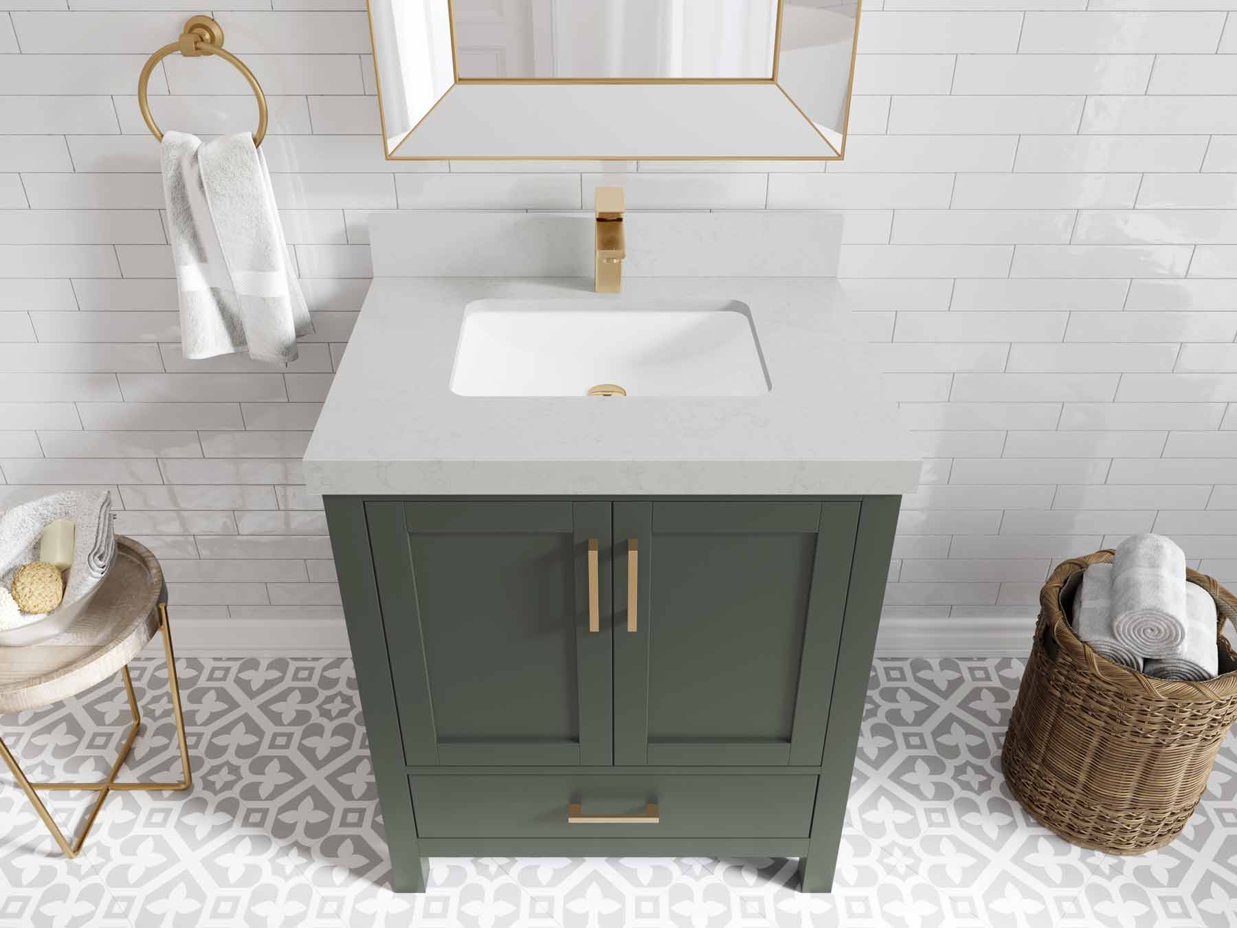 Malibu 30 in. W x 22 in. D Single Sink Bathroom Vanity - Willow Bath and Vanity