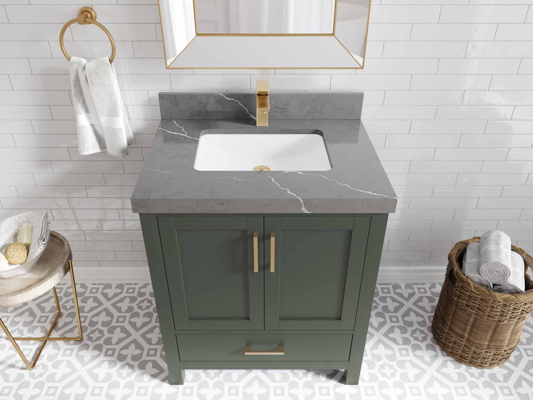 Malibu 30 in. W x 22 in. D Single Sink Bathroom Vanity - Willow Bath and Vanity