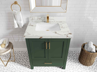 Malibu 30 in. W x 22 in. D Single Sink Bathroom Vanity - Willow Bath and Vanity