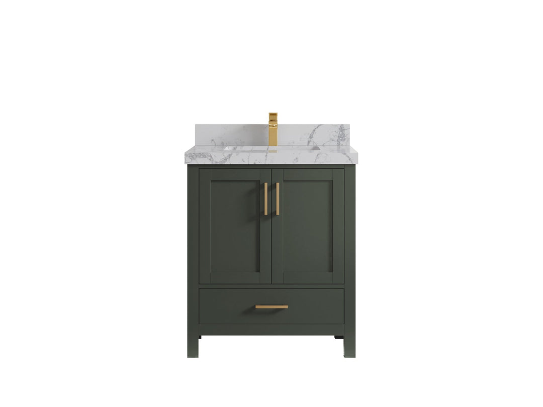 Malibu 30 in. W x 22 in. D Single Sink Bathroom Vanity | 
              
                Pewter Green
                
                  
             - MLB_PGN_FR_CAR_30 - photo №42
