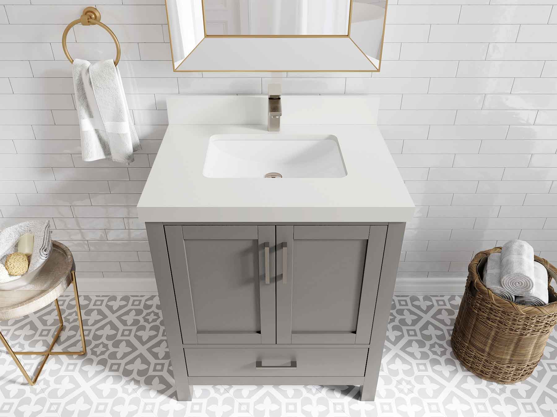 Malibu 30 in. W x 22 in. D Single Sink Bathroom Vanity - Willow Bath and Vanity