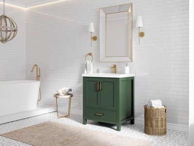 Malibu 30 in. W x 22 in. D Single Sink Bathroom Vanity - Willow Bath and Vanity