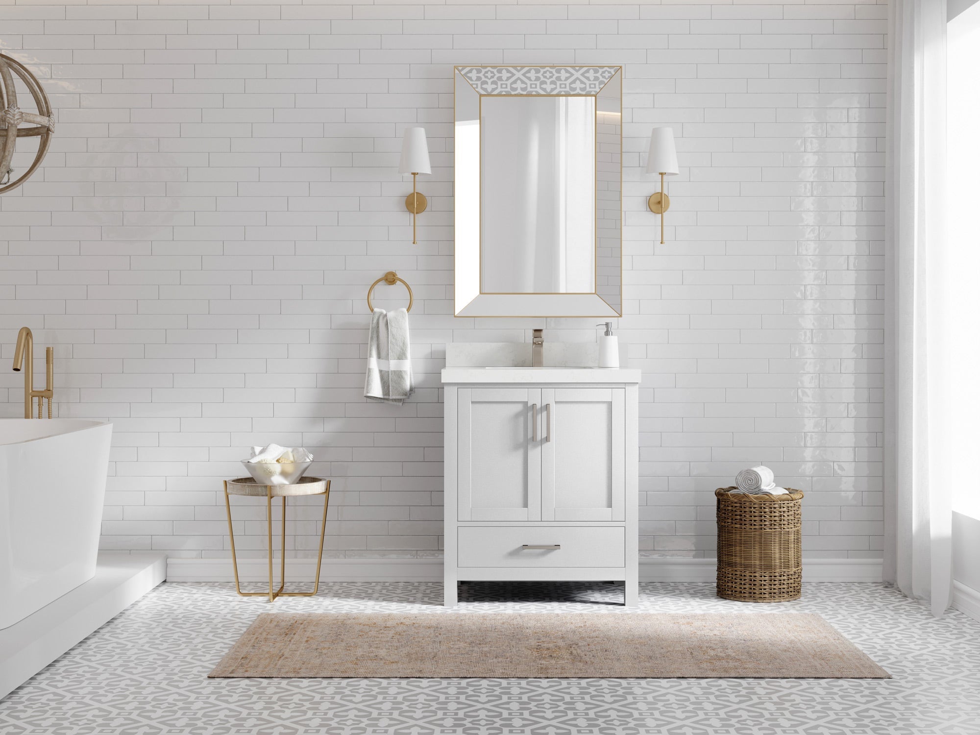 Malibu 30 in. W x 22 in. D Single Sink Bathroom Vanity - Willow Bath and Vanity