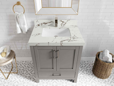 Malibu 30 in. W x 22 in. D Single Sink Bathroom Vanity - Willow Bath and Vanity