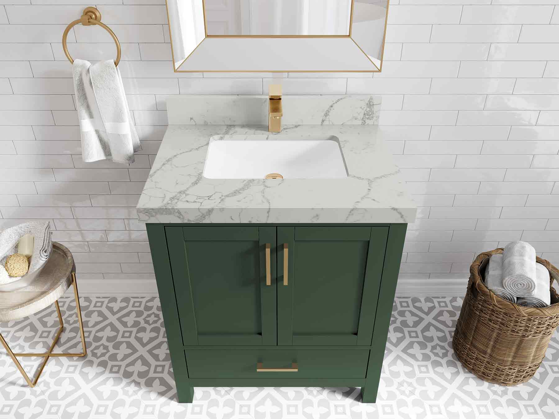 Malibu 30 in. W x 22 in. D Single Sink Bathroom Vanity - Willow Bath and Vanity